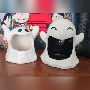 Ceramic Ghost Candle Holders